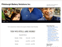 Tablet Screenshot of batterygiantpgh.com